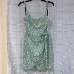 NWT - Forever 21 Green Floral Summer Dress